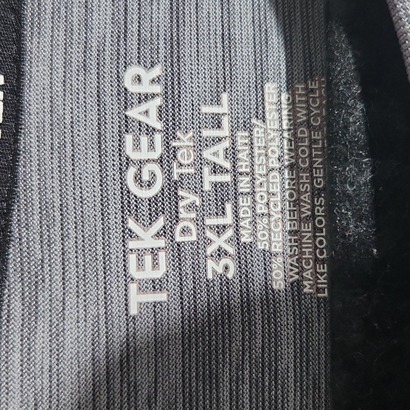TEK Gear Mens Shirt Size 3X LDry Tek Tall Gray athletic - Picture 2 of 12